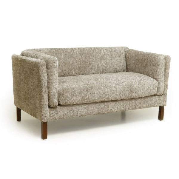English Elm Modern Chenille Loveseat Compact Two-Seat Sofa with Removable Cushion for Living Rooms Camel W2901P463102