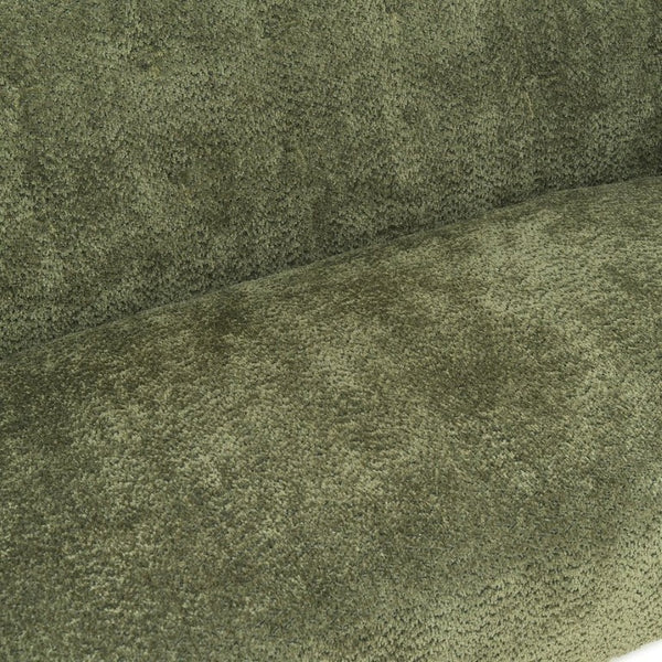 English Elm Nordic Armless Loveseat Chenille Upholstered Curved Tufted Back for Study or Living Room W2901P463465