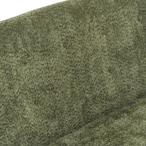 English Elm Nordic Armless Loveseat Chenille Upholstered Curved Tufted Back for Study or Living Room W2901P463465