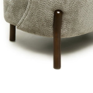 English Elm Nordic Chenille Loveseat Button Tufted Curved Back Armless Sculptural Living Room Sofa Camel W2901P463468