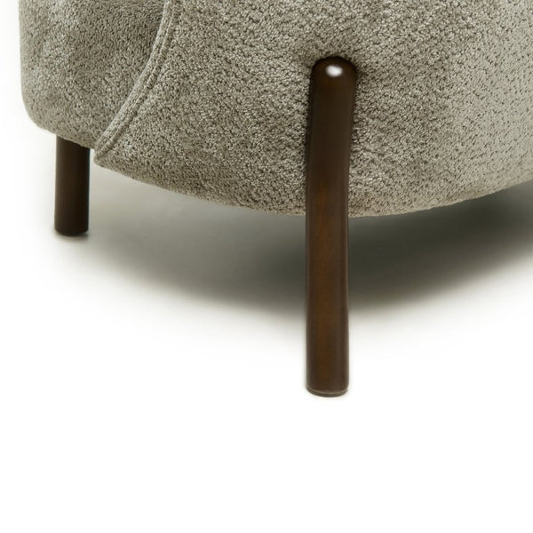 English Elm Nordic Chenille Loveseat Button Tufted Curved Back Armless Sculptural Living Room Sofa Camel W2901P463468