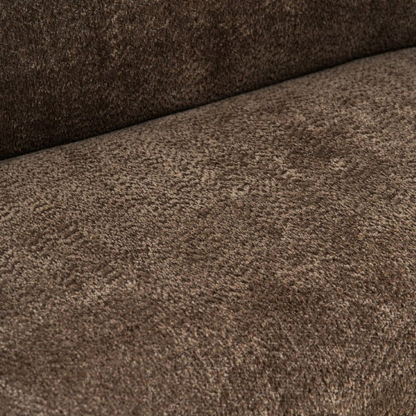 English Elm Modern Chenille Loveseat Compact Two-Seat Sofa with Removable Cushion for Living Rooms Dark Brown W2901P463472