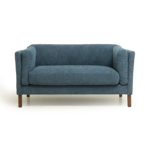 English Elm Modern Chenille Loveseat Compact Two-Seat Sofa with Removable Cushion for Living Rooms Blue W2901P463477
