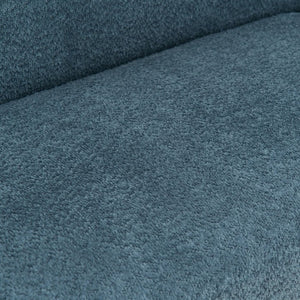 English Elm Modern Chenille Loveseat Compact Two-Seat Sofa with Removable Cushion for Living Rooms Blue W2901P463477