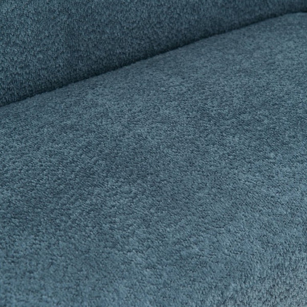 English Elm Modern Chenille Loveseat Compact Two-Seat Sofa with Removable Cushion for Living Rooms Blue W2901P463477