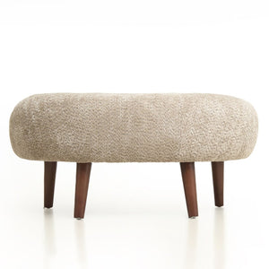 English Elm Nordic Chenille Bucket Chair with Ottoman and Pillow Cozy Lounge Seating for Living Room Camel W2901P514980