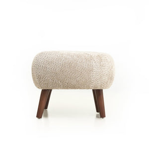 English Elm Nordic Chenille Bucket Chair with Ottoman and Pillow Cozy Lounge Seating for Living Room Camel W2901P514980
