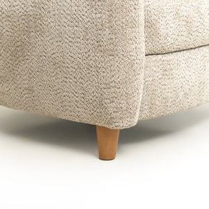 English Elm Nordic Chenille Accent Chair Curved Reclining Design for Reading Nook or Study Lounge Camel W2901P517650