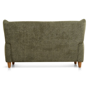 English Elm Nordic Curved Loveseat Chenille Upholstered Sculptural Sofa for Living Room Leisure Seating Olive Green W2901P517653