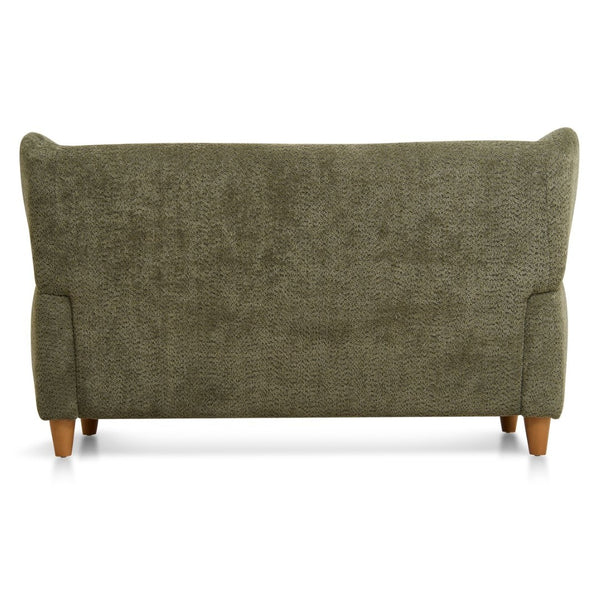 English Elm Nordic Curved Loveseat Chenille Upholstered Sculptural Sofa for Living Room Leisure Seating Olive Green W2901P517653