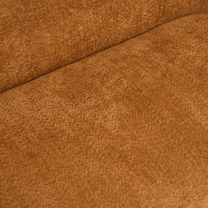 English Elm Nordic Chenille Loveseat Button Tufted Curved Back Armless Sculptural Living Room Sofa Caramel W2901P557553