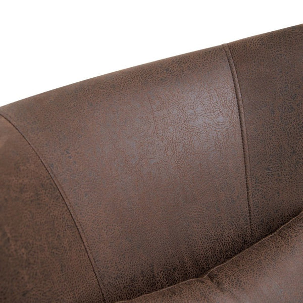 English Elm Suede Leisure Chair with Gold Foil Embossed Relief Pattern for Office or Study Room W2901P557757