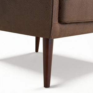 English Elm Suede Leisure Chair with Gold Foil Embossed Relief Pattern for Office or Study Room W2901P557757