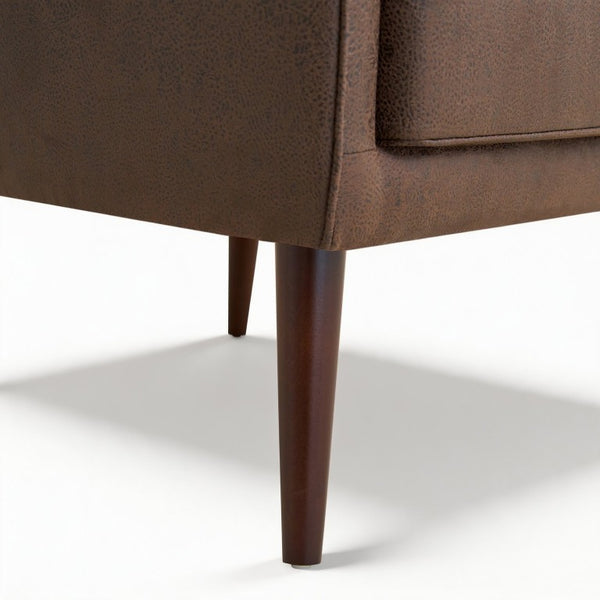 English Elm Suede Leisure Chair with Gold Foil Embossed Relief Pattern for Office or Study Room W2901P557757