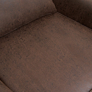 English Elm Suede Leisure Chair with Gold Foil Embossed Relief Pattern for Office or Study Room W2901P557757