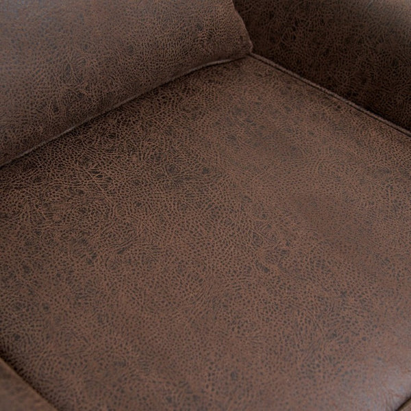 English Elm Suede Leisure Chair with Gold Foil Embossed Relief Pattern for Office or Study Room W2901P557757