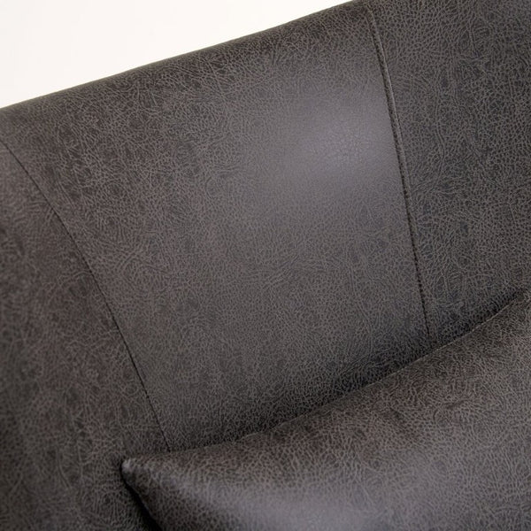 English Elm Suede Leisure Chair with Gold Foil Embossed Relief and Ergonomic Curved Back for Study W2901P557758