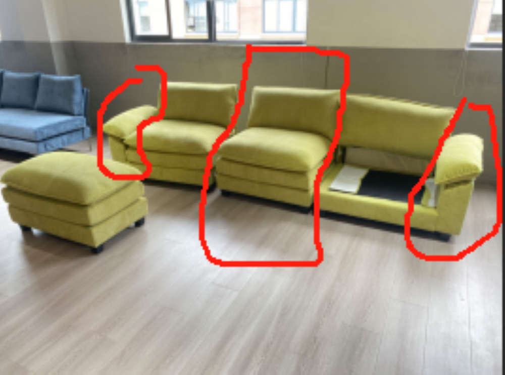 English Elm L Shaped Modular Sectional Sofa Corduroy Upholstered with Sturdy Wood Metal Frame W2911P222842