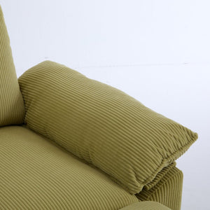 English Elm L Shaped Modular Sectional Sofa Corduroy Upholstered with Sturdy Wood Metal Frame W2911P222842