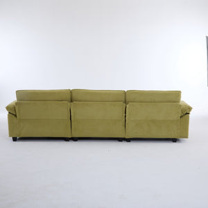 English Elm L Shaped Modular Sectional Sofa Corduroy Upholstered with Sturdy Wood Metal Frame W2911P222842