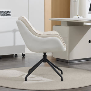 English Elm Modern Faux Leather Executive Chair Ergonomic High Back with Lumbar Support Beige W2915P461220