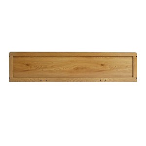 English Elm 63 Inch Fluted Console Table with 3 Drawers Open Shelf for Entryway or Living Room Natural W2917P542470