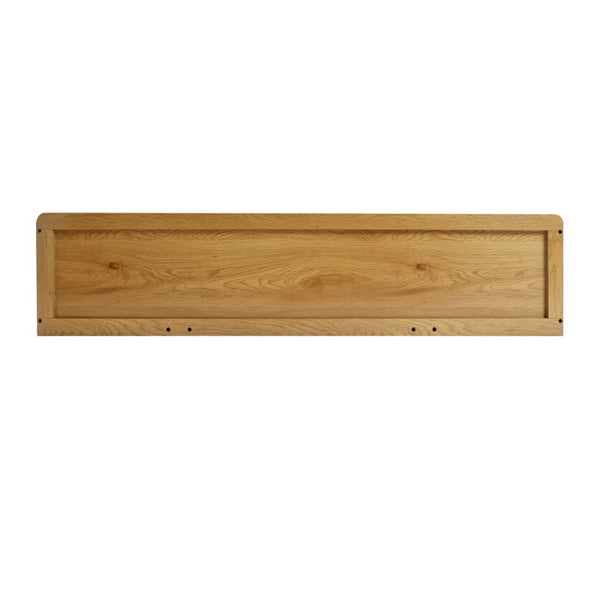 English Elm 63 Inch Fluted Console Table with 3 Drawers Open Shelf for Entryway or Living Room Natural W2917P542470