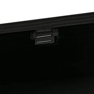 English Elm 72 Inch Fluted Tall Pantry Cabinet with Deep Drawers and Door Spice Rack Shelving Black W2917S00020