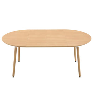 English Elm 3-In-1 Extendable Round Oval Dining Table Seats up to 8 with Silent Rail System W2920P477793