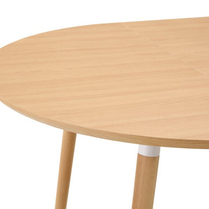 English Elm 3-In-1 Extendable Round Oval Dining Table Seats up to 8 with Silent Rail System W2920P477793