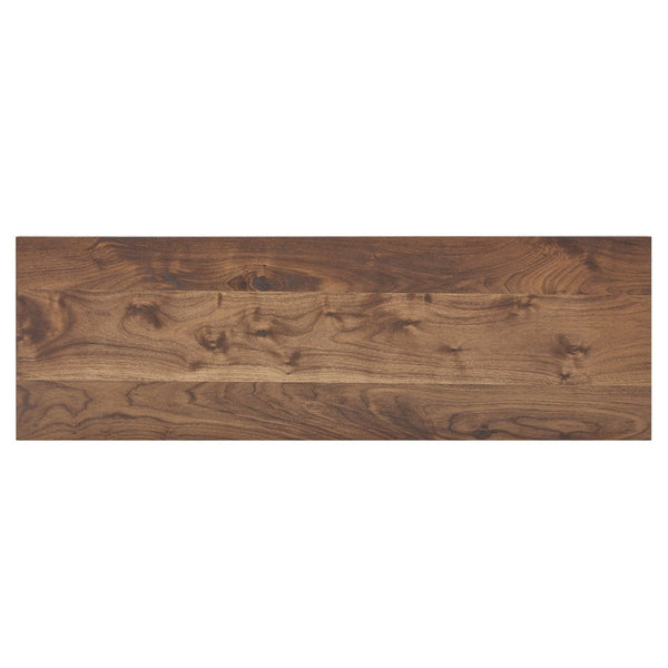 English Elm Console Table Slim V-base Entryway Sofa Desk Mid-century Engineered Wood Hallway W2920P494443