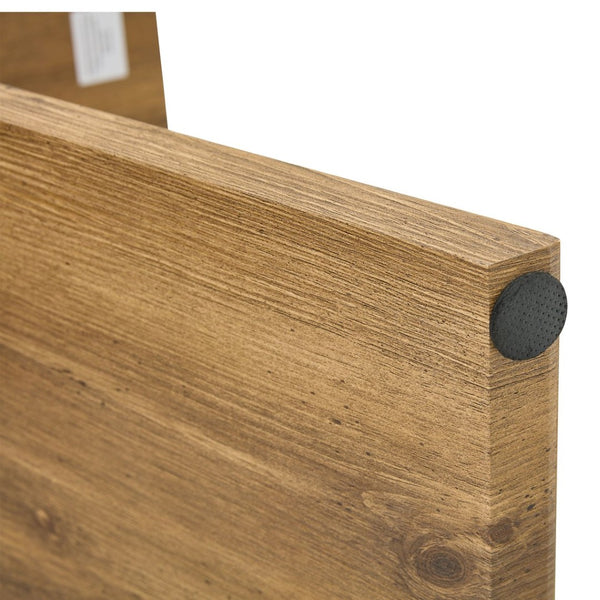 English Elm Console Table Slim V-base Entryway Piece with Wood Grain Finish for Modern Hallway Decor W2920P494444