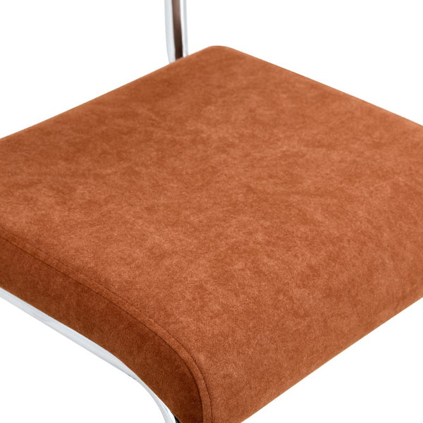 English Elm Natural Rattan Backrest Counter Stools with Velvet Seats and Polished Chrome Legs 2-Piece Set W2920P531132