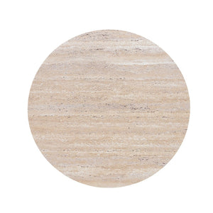 English Elm 2-piece Nesting Round Coffee Table Set Walnut Top Sculptural Steel Base Living Room White W2920S00183