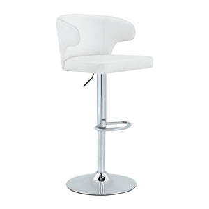 English Elm Modern Glass Top Pub Table Set Swivel Faux Leather Barstools Chrome Kitchen Bistro W2920S00190