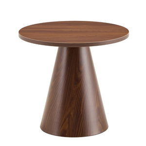 English Elm Nesting Round Coffee Tables with Cat Cave Base Walnut Melamine Top Steel Legs W2920S00228