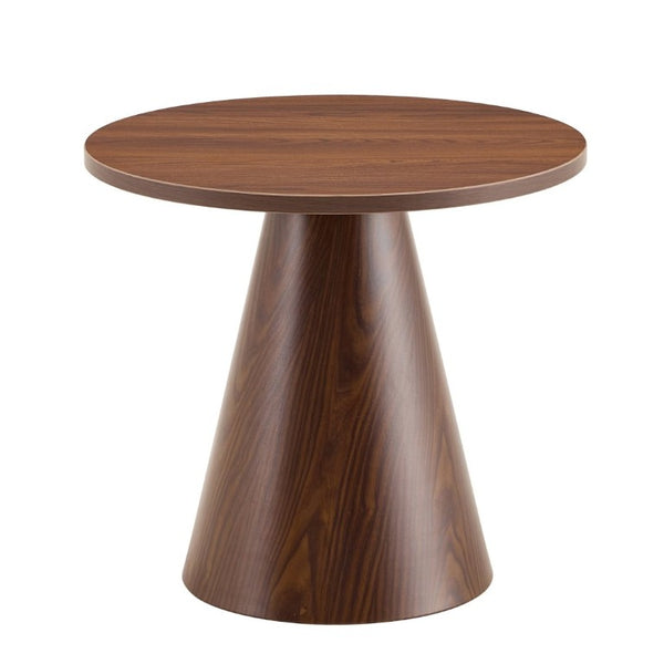 English Elm Nesting Round Coffee Tables with Cat Cave Base Walnut Melamine Top Steel Legs W2920S00228