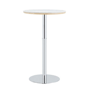 English Elm 3-Piece Sintered Stone Pub Table Set with Faux Rattan Barstools for Small Spaces W2920S00251