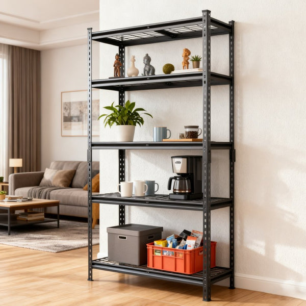 English Elm 5-tier Steel Garage Shelving Unit Boltless Setup 2250 Lb Capacity Adjustable Shed Storage W2932P373586
