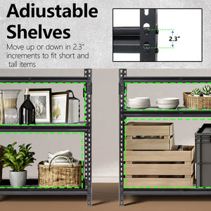 English Elm 5-tier Steel Garage Shelving Unit Boltless Setup 2250 Lb Capacity Adjustable Shed Storage W2932P373586