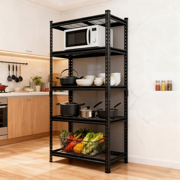 English Elm 5-tier Steel Garage Shelving Unit Boltless Setup 2250 Lb Capacity Adjustable Shed Storage W2932P373586