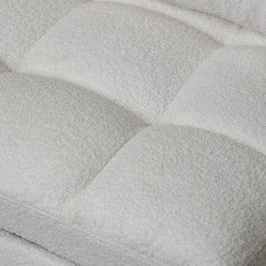 English Elm Single Convertible Sofa Bed Armless Plush Teddy Upholstery Usb Port Apartment Lounge W2941P393993