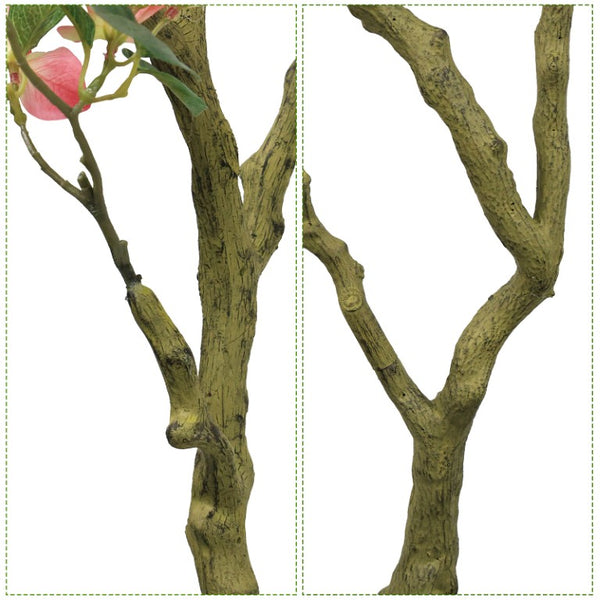 English Elm 7Ft Artificial Bougainvillea Silk Flowering Tree Tall Faux Pink Plant for Indoor Patio W2945P518822