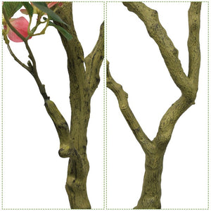 English Elm 7Ft Artificial Bougainvillea Faux Silk Flowering Tree Tall Indoor Outdoor Patio Decor Plant W2945P518829