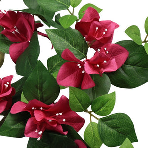 English Elm 7Ft Artificial Bougainvillea Faux Silk Flowering Tree Tall Indoor Outdoor Patio Decor Plant W2945P518829