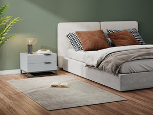 English Elm 22 Inch Two Tone Compact Nightstand with Dual Drawers for Modern Bedroom Storage W2948P245251