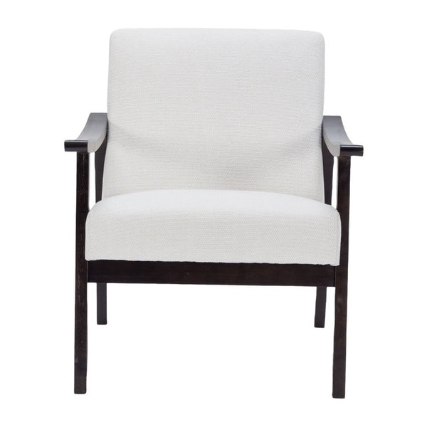 English Elm Medieval-Inspired Wingback Accent Chair Tall Backrest Solid Wood Legs Reading Lounge W2989P506961