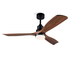 English Elm Hot 52 Inch Sycamore Wood Blade Ceiling Fan Dimmable LED DC Motor Remote Included W2991P334798