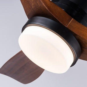 English Elm Hot 52 Inch Sycamore Wood Blade Ceiling Fan Dimmable LED DC Motor Remote Included W2991P334798