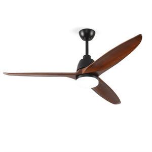 English Elm Hot 52 Inch Sycamore Wood Blade Ceiling Fan with Dimmable LED and Reversible DC Motor W2991P338633